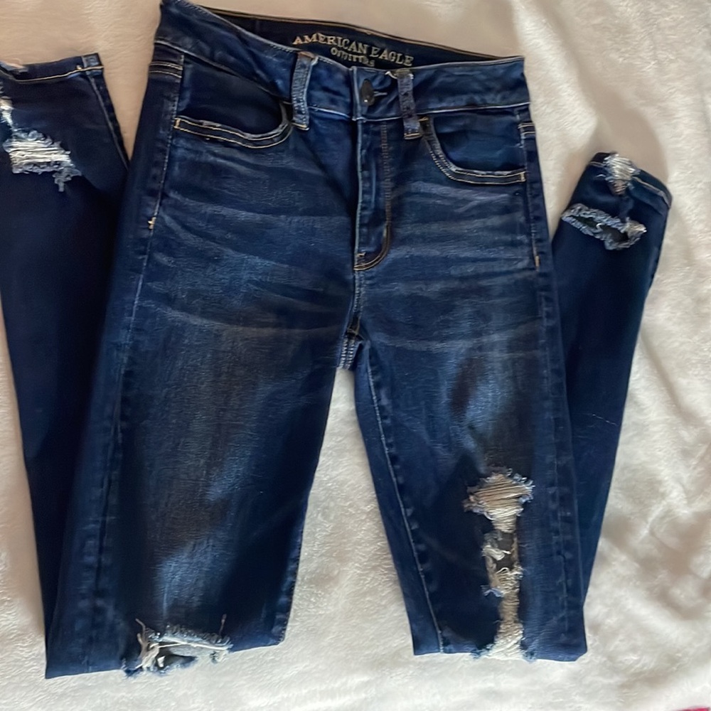 American Eagle Skinny Ripped Jeans